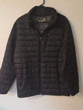 Xersion Black Quilted Lightweight Puffer Jacket
